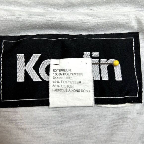 Kaelin Athletic Track Suit Jacket Wm's Sz L Navy Blue Machine Washable - Picture 7 of 9